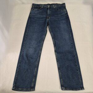 Levis 505 Mens 38x32 / Fits 36x31 Mid Rise Straight Fit Zip Denim Blue Jeans